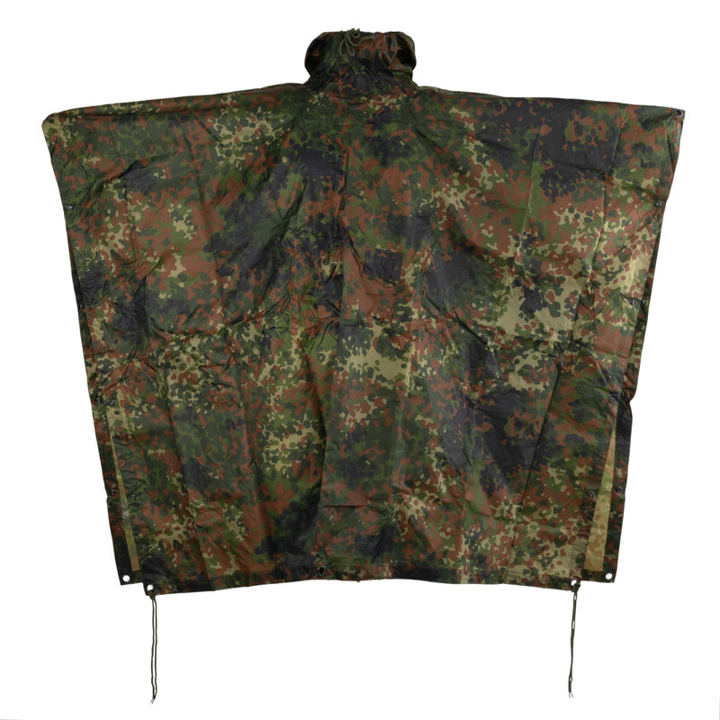 German Flecktarn Ripstop Poncho, , large image number 0